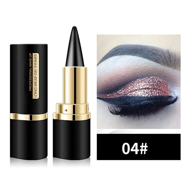 Øjenblyant, Sort Øjenblyant Pen Gel, Hurtigtørrende Formel Øjenliner, Vandfast Smudssikker All Day Long Lasting Eyeliner Makeup