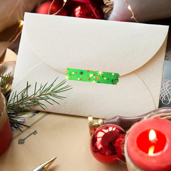 12 Rolls Christmas Tape Christmas Theme Decorations for Journaling DIY Crafts Scrapbooking Gift Wrapping Christmas Decor Tape[TT]