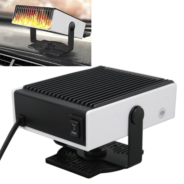 150W Bærbar Bilsvarmer Defroster Defogger Opvarmning Køling 2 Tilstande 180 Grader Rotérbar til Bil Hjem 24V