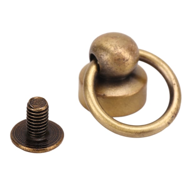 200 Set Brass Nitar för Väska, Kulnitar 9mm Hög Hållbarhet Koppar Dragringnit DIY Mobiltelefon Skal Handväska Brons