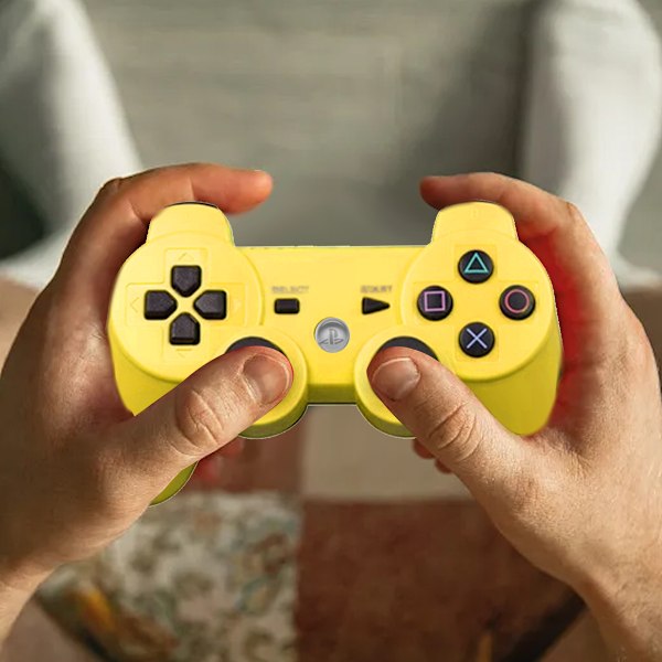 PS3 Bluetooth langaton tärinäohjain ps3 peli langaton ohjain yellow