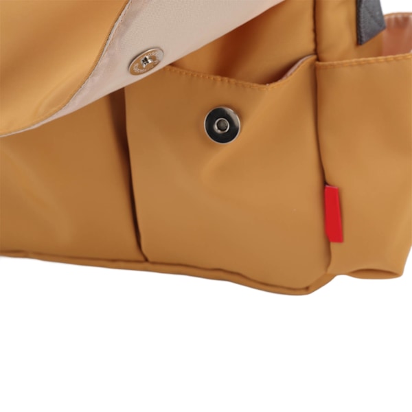 Babyvogn Organizer Multifunktionel Vandafvisende Nylon Vognpose Organizer Stor Kapacitet Vognorganisatorer Gul