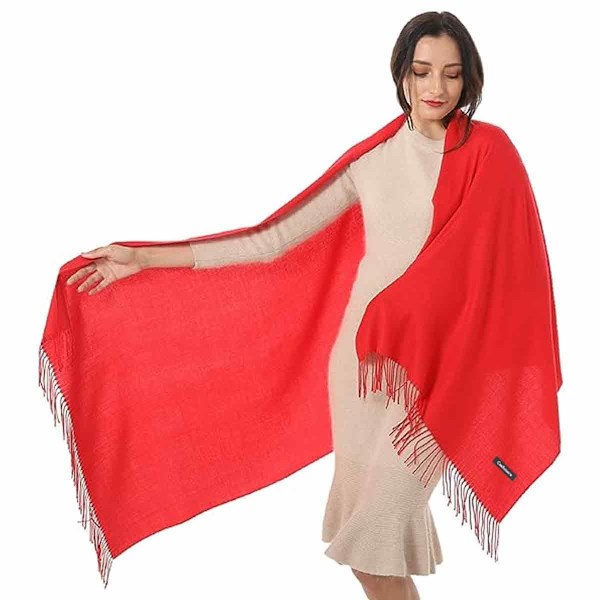Dames tørklæde shawl og wrap aftenkjole varm lang tørklæde om vinteren
