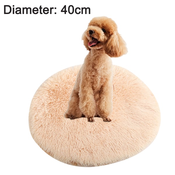 Round plush pet pad dog pad cat litter soft dog pad