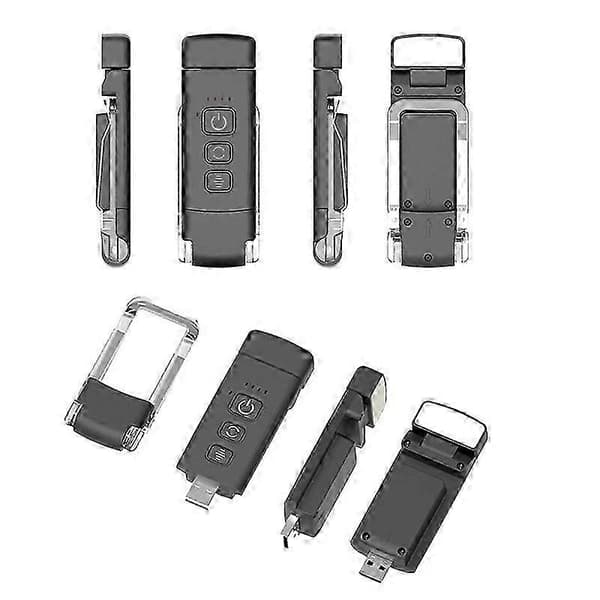 Portable Rechargeable Reading Light with Timer Function for Nighttime Bedside Reading Black