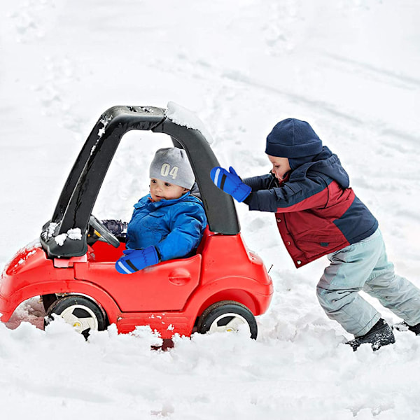 Vinterbarnens Snövant Unisex Vattentäta Skidvantar Varma Vinterhandskar