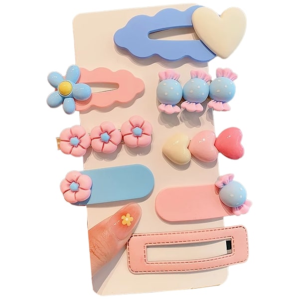 8 stk. Baby Hårklemmer, Pins, Hårspænder til Piger, Småbørns Pigetilbehør, Børneklemmer Styling