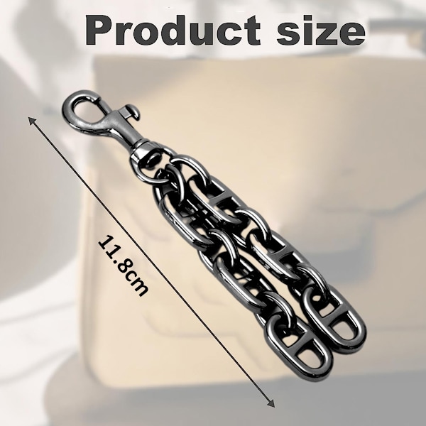 Metallkedja för Handväska, Förlängare för Tillbehör Charm, Längre Axelrem för Crossbody Handväskor