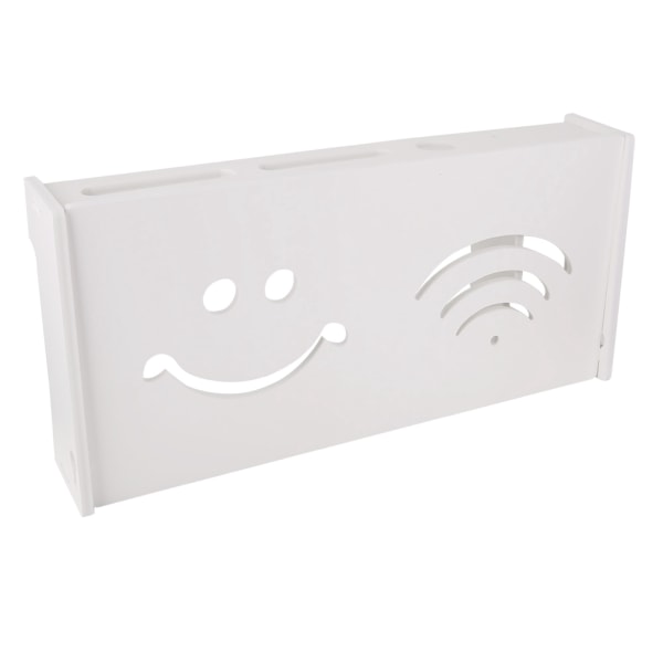Router Box Plast Trådlös Wifi Vägghylla Hängande Plug Board