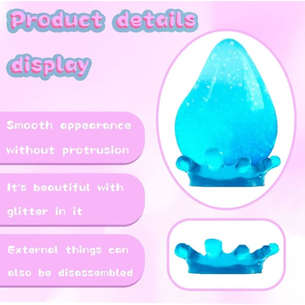2-pak Dream Squishy Drop Stressbolde til voksne, Fidget Sensorisk Legetøj til Børn, Autisme ADHD Sensoriske Fødselsdagsgaver (Blå Pink)