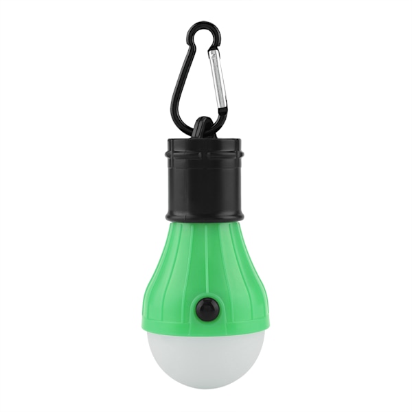 Mini Bærbar 3 LED Telthængende Lanterne Udendørs Fiskeri Campinglys Lampe (Grøn)