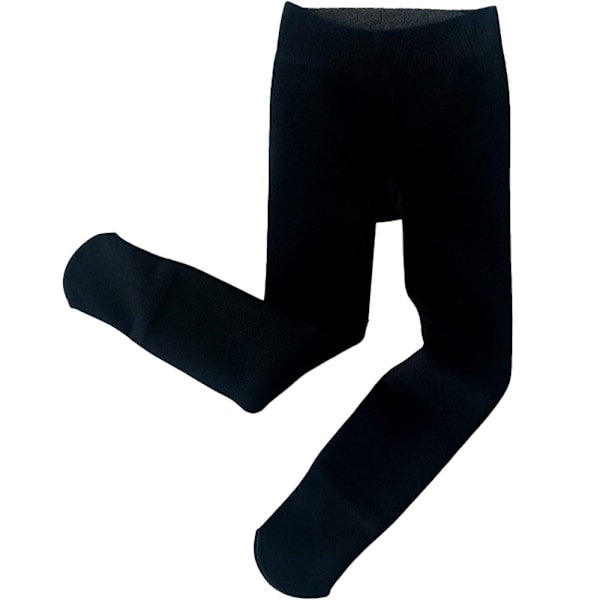 Lille Pigers Ensfarvede Strømper, Uigennemsigtige Strømper, Elastiske Varme Strømper, Vinter Lange Pigers Leggings