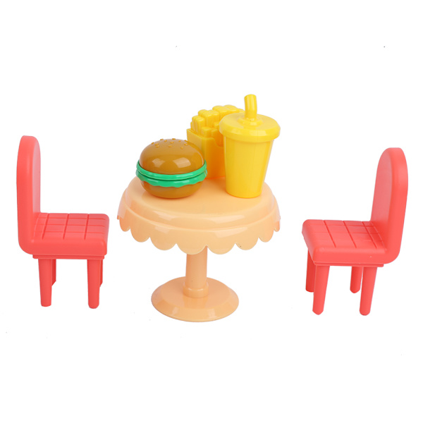 Barn Leksak Grill Hamburgerbutik med Ljus Hög Simulation