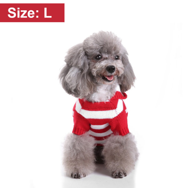 Striped Dog Sweater Holiday Halloween Christmas Pet Clothes