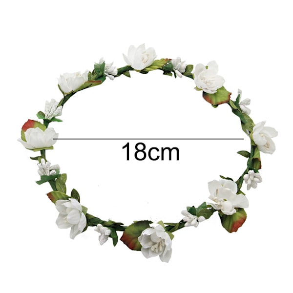 Blommig Höst BOHO Hårband Blomsterkrans Festival Bröllop Strand Hårkrans