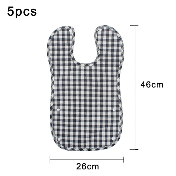 Vauvan liinat pojille ja tytöille, 5 kpl Extra Large vauvan syljilyinat nappeilla, säädettävät taaperon liinat