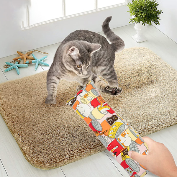 4 st katt leksak catnip kudde interaktiv katt leksak söt mönster inomhus kattunge katt