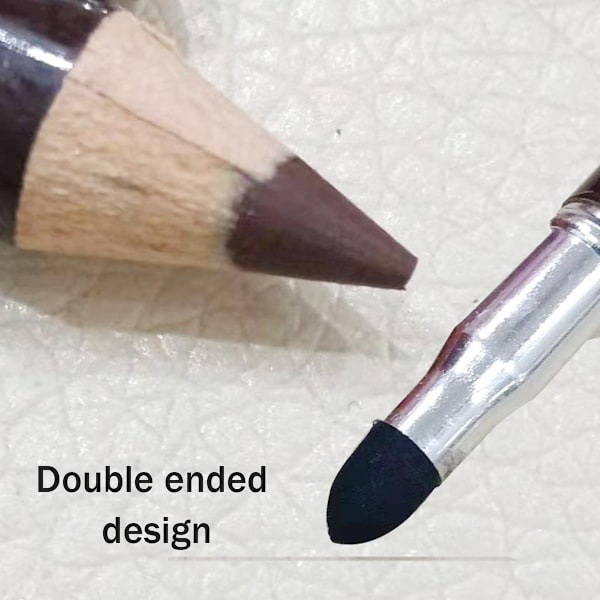 Øyenblyant med innebygd spisser, Express Brow 2-i-1 blyant og pudder øyenbrynsmakeup, Brow Draw and Fill øyenbrynsverktøy