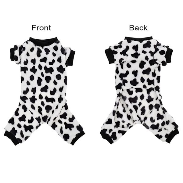 Gensere for små hunder, fleece valpe-pysjamas, 4-bens hundeklær, vintervarme onesies jumpsuit klær for kjæledyr