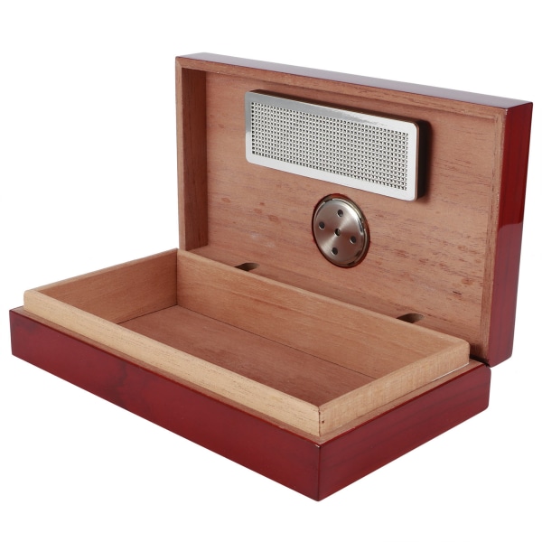 Bärbar Cedar Wood Cigarr Case Box Container med