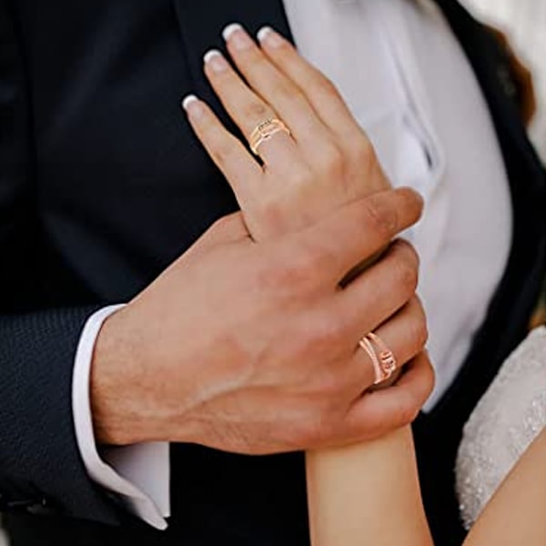 Anti-ångest Ringar för Kvinnor Män Unisex Justerbara Stackbara Snurrande Oro Ring