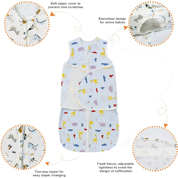 Sovesekk for babyer - silkestoffsvesekk for å swaddling babyer