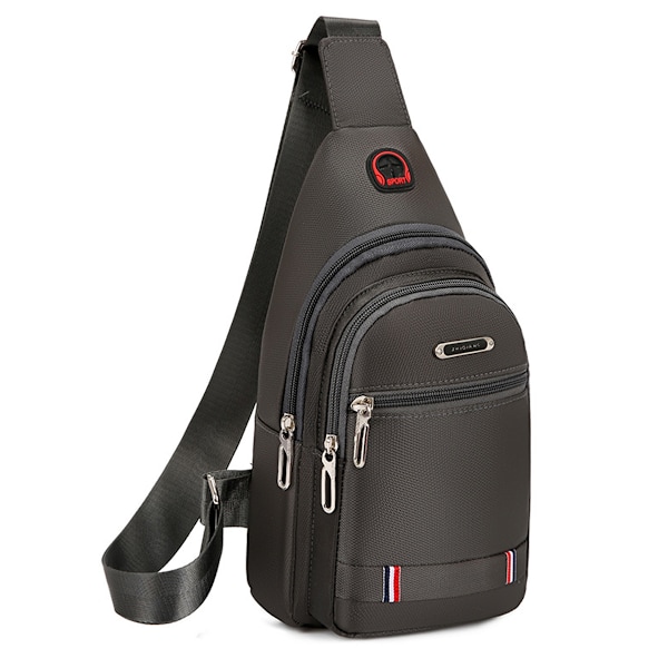 Herrar En-axlad Messenger Bag Casual Enkel Diagonal Väska Bröst Diagonal Ryggsäck
