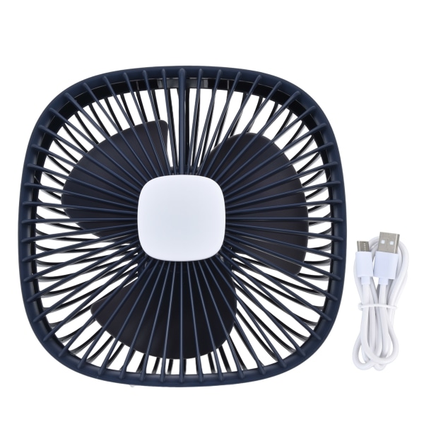 Small Fan 4 Levels Wind Speeds 3 Level Brightness USB Charging