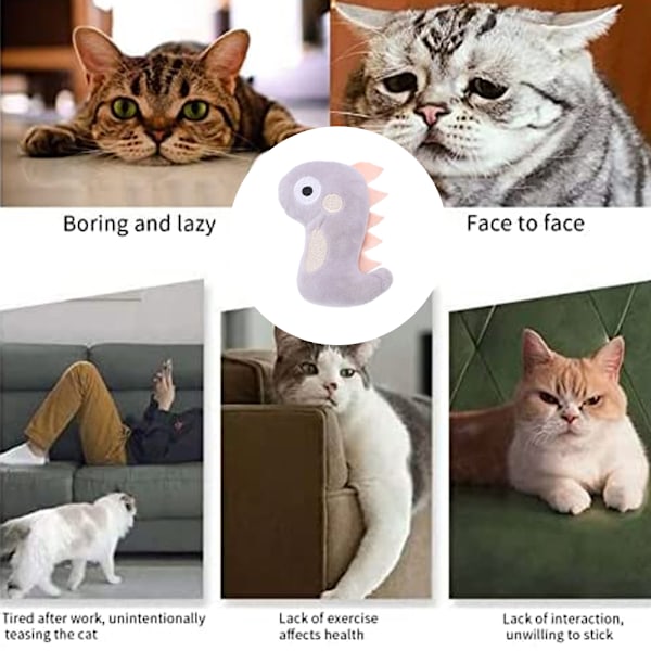 6 st kattmyntaleksaker inomhus katt interaktiv söt formdesign rolig leksak kattungetillbehör