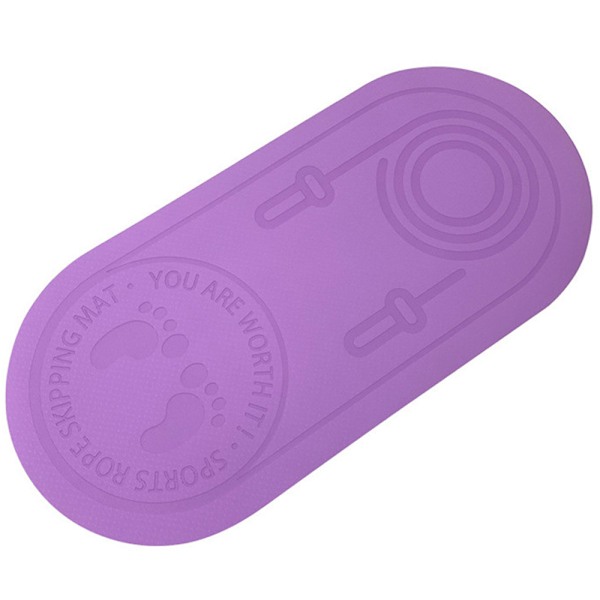 Hoppetov Exercise Workout Måtte - 6mm/8mm Tykkelse Lydreducerende Hoppetov Måtte, Holdbar og Skridsikker Måtte, Velegnet til Yoga og Pilates