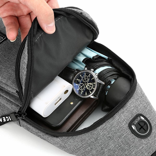 Multifunktionell Crossbody Axelväska Resa Vandring Dagryggsäck