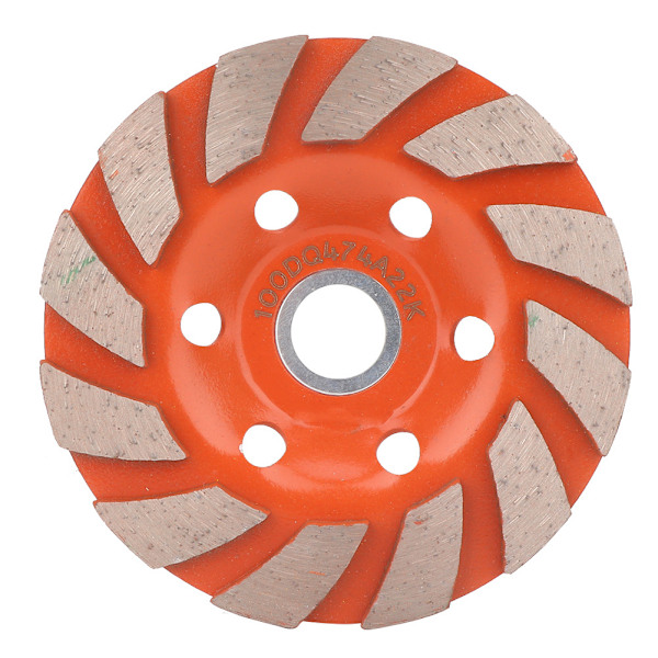 Tykt diamantsegment slibeskive til marmor beton sten (100mm)