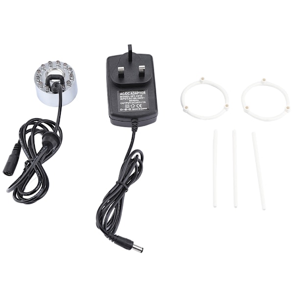3 Farger Gradient Atomiseringshode Mist Maker Lys Fogger Luftfukter med Adapter UK 100-240