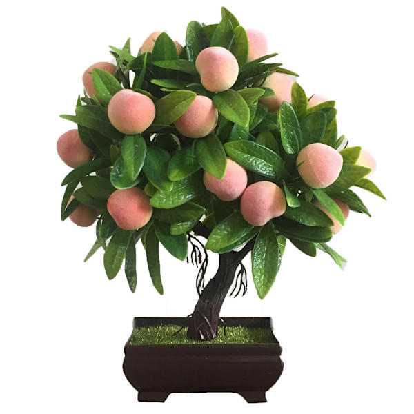 Keinotekoinen ruukkukasvi sisustukseen, Bonsai-hedelmäpuu-simulaatio, kotiin ja toimistoon (#7)