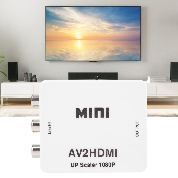 Mini AV till HDMI 1080P 60HZ Utmat HD-adapter Video