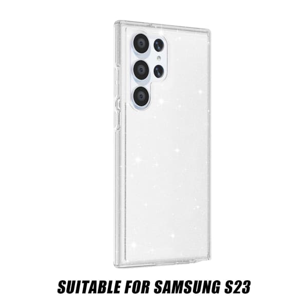 Samsung Galaxy S23 Glitter Hybrid Transparent Cover[TT]