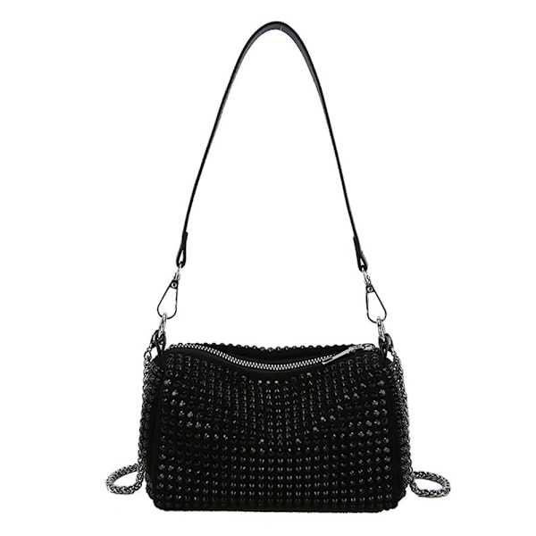 Rhinestone Crossbody Kveldsveske - Mote Krystall Topphåndtak Vesker Cocktail Party Club Bling Clutch Pung for Kvinner