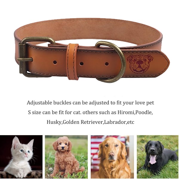 Justerbart och hållbart hundhalsband i läder