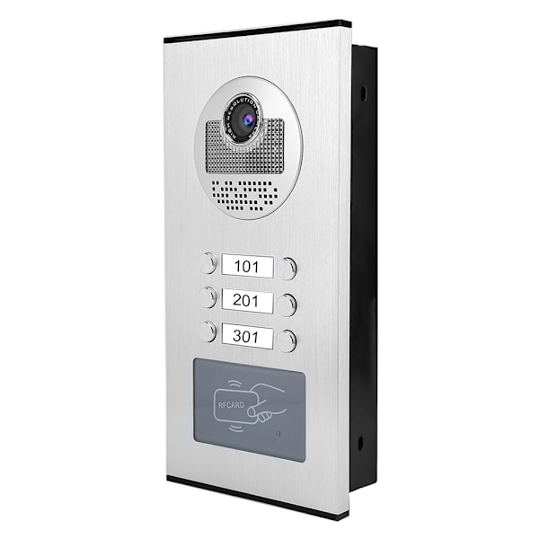 4,3 tum 3-skärmars videodörrtelefon med nattseende Dörrklocka Intelligent dörrtelefonsystem 100-240V(UK)
