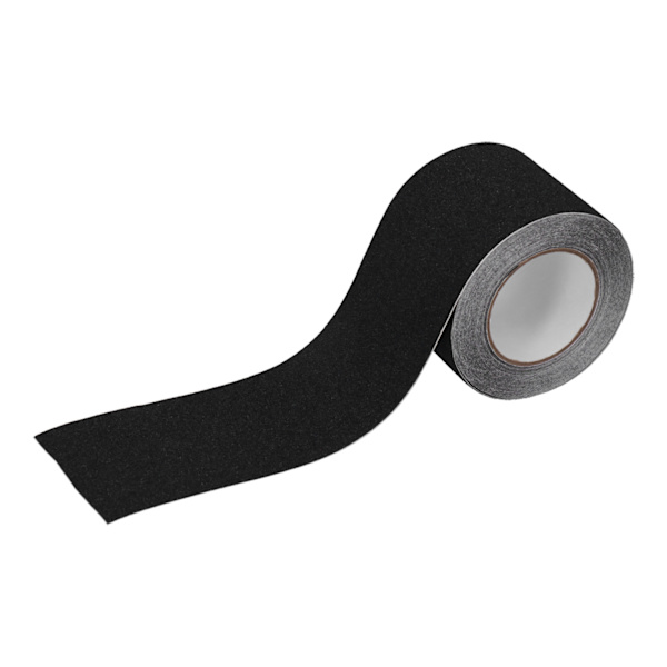 Tape Sikkerhetsmerking Adhesjons Ikke-Skli Advarsel Stripe for Gulv Vegger Rør Svart
