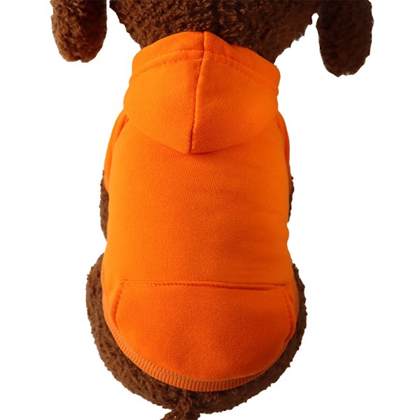 Vinterhoodie med ficka sweatshirt lämplig för valp varm Chihuahua kappa kläder valp kattkläder