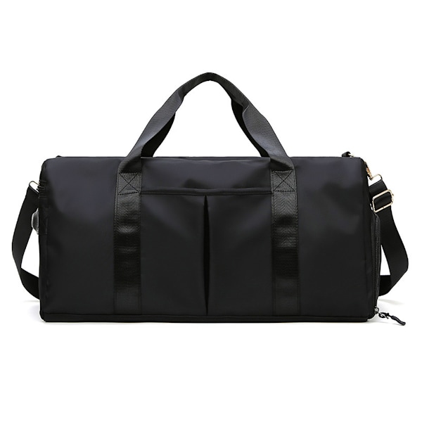 Reisebagg for kvinner og menn, tørr og våt separasjon treningsbagg, duffelbagg med sko-rom, weekendbagg, 40*21*20cm