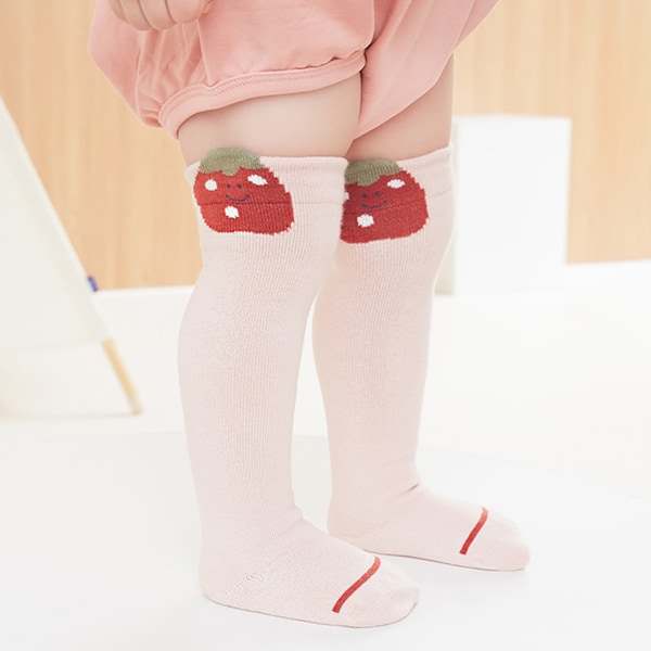 5 Par Babystrumpor med Halkskydd, Tjocka Vinterstrumpor för Spädbarn, Flickor, Pojkar, Terrystrumpor