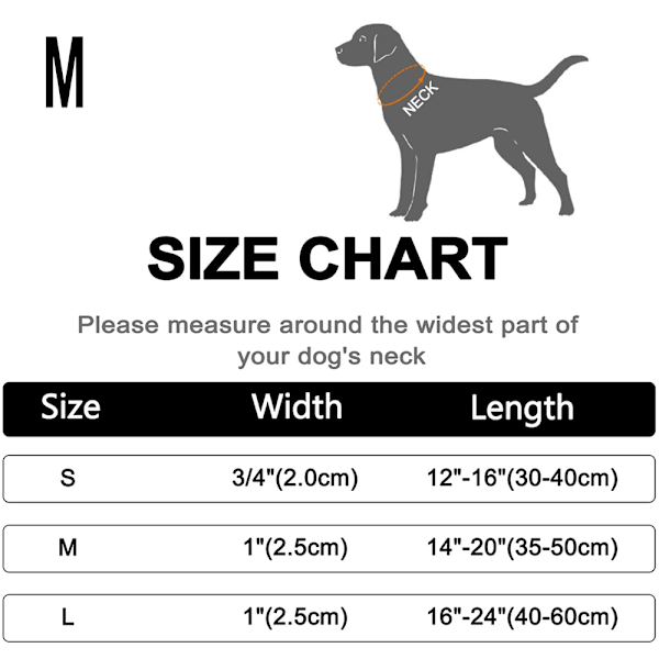 Reflekterende nylon hundekrave - blød neoprenforing, reflekterende og justerbar