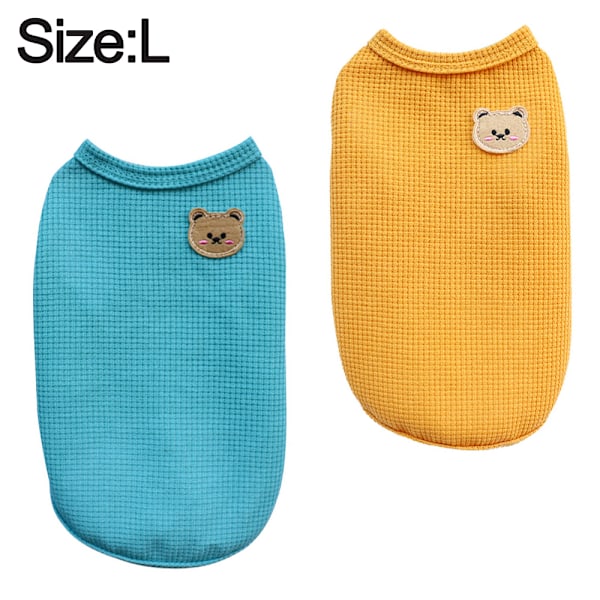 2 kpl Teddy Bichon Frise -koiran vaatteita, lemmikkikissan ja -koiran vaatteita keväällä ja kesällä, lemmikkiliivi