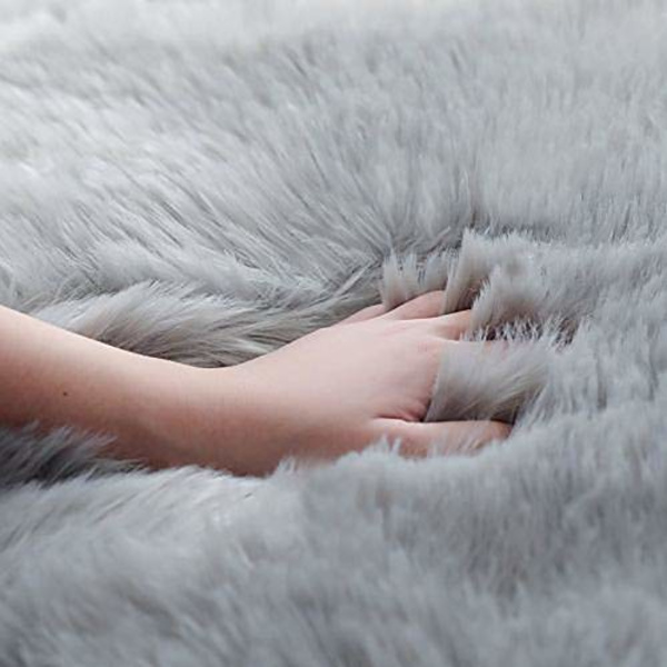 Fuskpälsmatta Fårskinnsmatta löpare 2 x 3 ft Mjukt fluffigt fårskinnsstolsöverdrag Cover Kudddyna Shaggy Fårskinnsområde Mattor Kastamatta för sovrummet