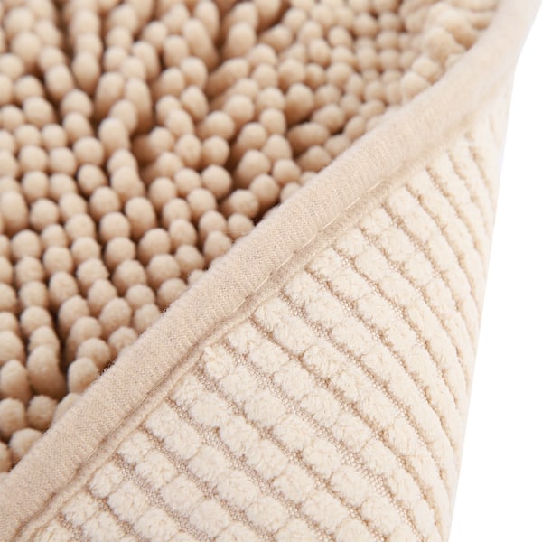 2 stk. Chenille Anti-slip Vandabsorberende Skridsikker Måtte Badeværelse Stue