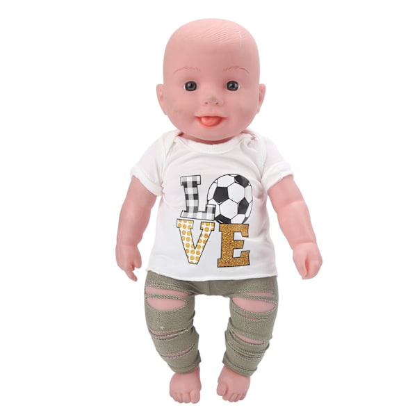 Byxor Kortärmad Skjorta 18 tum Dockkläder Outfit Nyfödd Babydockor Kläder SetQD18‑050