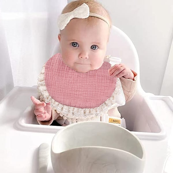 Babyslynger til Piger Vendbare Boho Dobbeltlags Bomulds-Sutte-Slynger med Nylon Pandebåndssæt