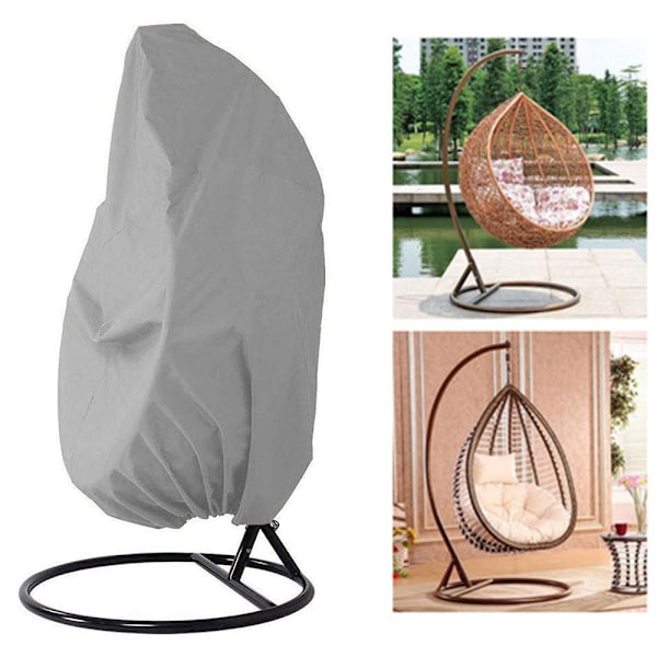 Skyddande överdrag för hängstol, flytande stol hängstol överdrag 190 x 115 cm, vattentätt, vindtätt, vinterbeständigt, balkong utomhus 420D